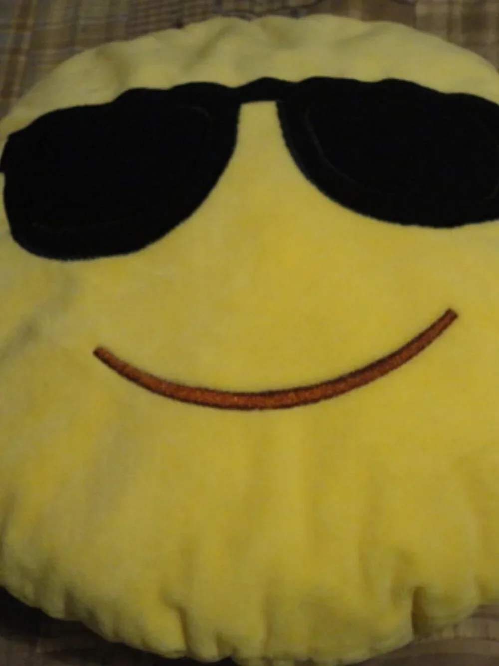 Yellow Emoji Sunglass with Smile Pillow